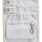 Prestige White Belt Loop Organizer 730-WHT Velcro Pockets and Key Clip-0