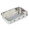 Pinvi Stainless Steel Dental Instrument Organizer Box Compact Silver-1