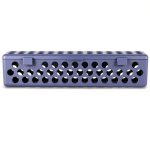 Dental Instrument Organizer Zirc Neon Purple Autoclave Snap Lid-0