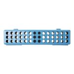 Zirc Dental 50Z900N Steri Container Neon Blue 8"x1.75" Instrument Tub-0