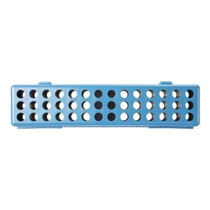 Zirc Dental 50Z900N Steri Container Neon Blue 8"x1.75" Instrument Tub-0