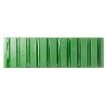 Zirc Dental 20Z464P Instrument Mat 4-Place Neon Green 6.75" X 2" X 3/8"-0